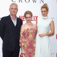 Stephen Daldry, Claire Foy, Vanessa Kirby - Soirée de présentation de la série "The Crown" à Londres, le 1er novembre 2016.