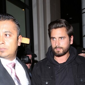 Scott Disick arrivant au club Catch LA à West Hollywood pour les 21 ans de Kendall Jenner le 2 novembre 2016 à Los Angeles