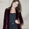 Carla Bruni-Sarkozy assiste au défilé de mode "Christian Dior", collection prêt-à-porter Printemps-Eté 2017 à Paris, le 30 septembre 2016.