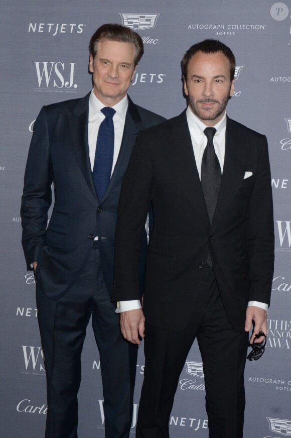 Colin Firth et Tom Ford - WSJ Innovator Awards 2016 au musée d'art moderne de New York. Le 2 novembre 2016.