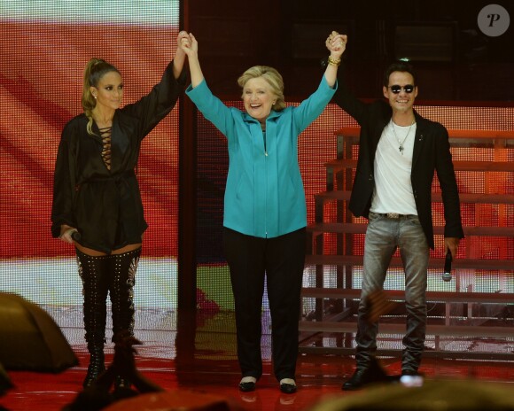 Concert de Jennifer Lopez en soutien à la candidate démocrate aux élections présidentielles US Hillary Clinton à Miami le 29 octobre 2016.