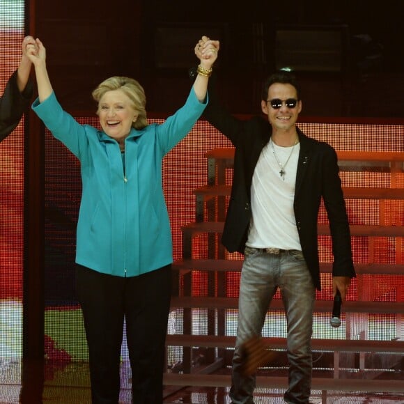 Concert de Jennifer Lopez en soutien à la candidate démocrate aux élections présidentielles US Hillary Clinton à Miami le 29 octobre 2016.