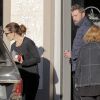 Ben Affleck et Jennifer Garner sortent déjeuner ensemble avec leur fils Samuel à Santa Monica le 4 novembre 2016.