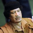 Le colonel Kadhafi s'adressant aux Nations Unies, à New York, le 23 septembre 2009.  