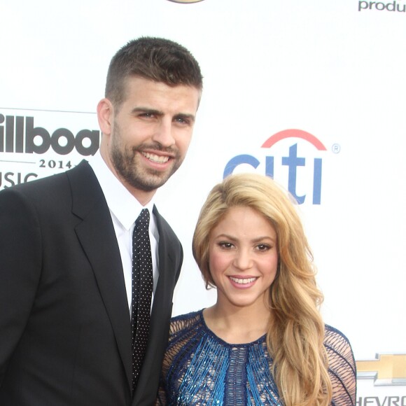 Gerard Piqué, Shakira  à la Soirée des "Billboard Music Awards" à Las Vegas le 18 mai 2014.