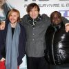 Thierry Samitier, Jean-Baptiste Shelmerdine et Issa Doumbia - Avant premiere de "No limit" a Paris le 13 Novembre 2012.