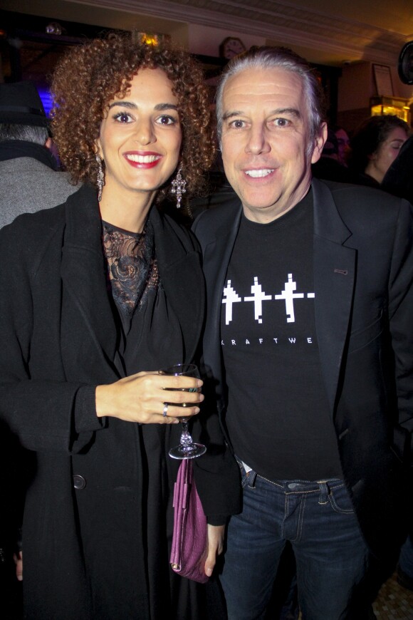 Leïla Slimani et Philippe Vandel - Le prix de Flore 2016 pour Nina Yargekov et sa "Double nationalité" au Café de Flore à Paris, France, le 8 novembre 2016.