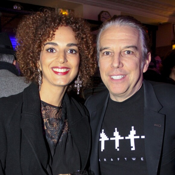 Leïla Slimani et Philippe Vandel - Le prix de Flore 2016 pour Nina Yargekov et sa "Double nationalité" au Café de Flore à Paris, France, le 8 novembre 2016.