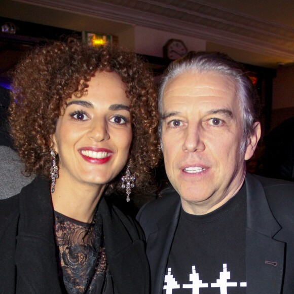 Leïla Slimani et Philippe Vandel - Le prix de Flore 2016 pour Nina Yargekov et sa "Double nationalité" au Café de Flore à Paris, France, le 8 novembre 2016.