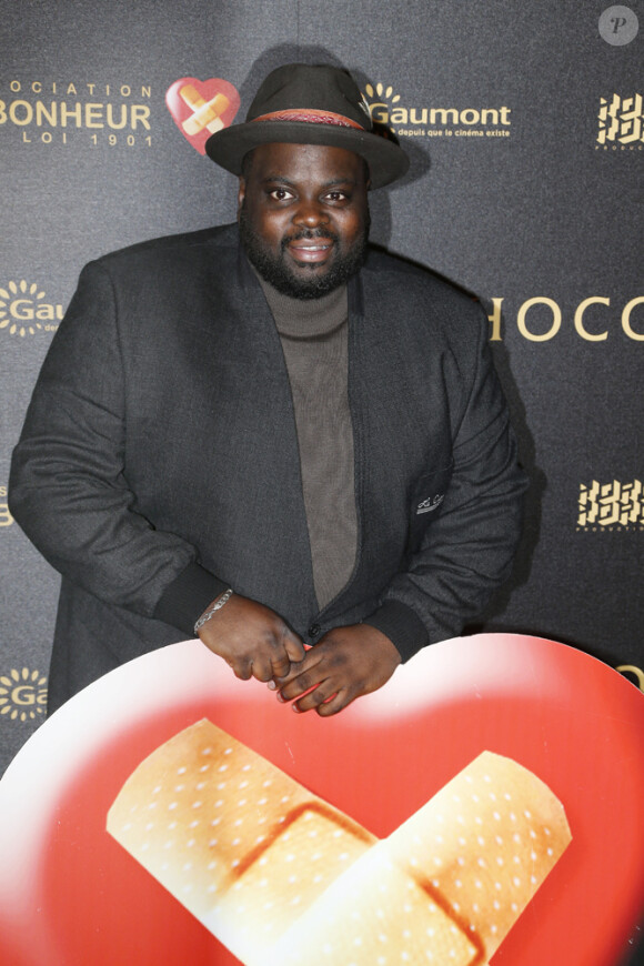 Issa Doumbia - Avant-première du film "Chocolat" au Gaumont Champs-Elysées Marignan à Paris, le 1er février 2016. © Christophe Aubert via Bestimage