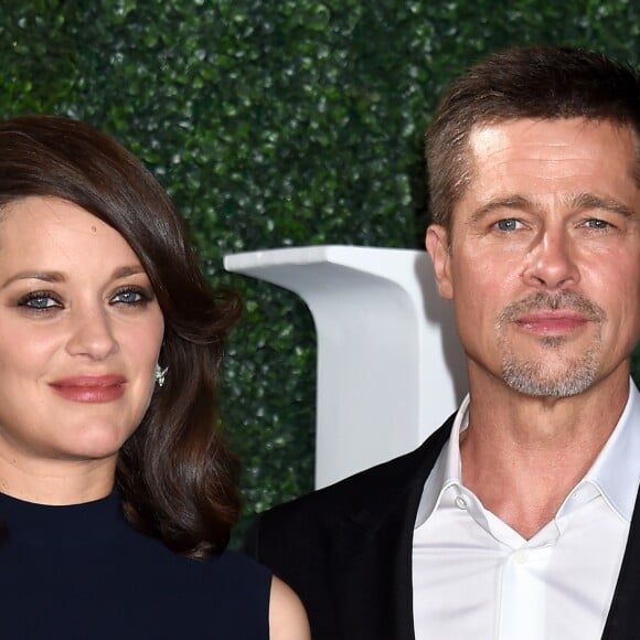 Marion Cotillard et Brad Pitt lors de la première d'Alliés au Village Theatre, Westwood, Los Angeles, le 9 novembre 2016.