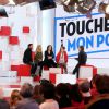 Exclusif - Cyril Hanouna, Enora Malagré, Valérie Bénaïm et Michel Drucker - Enregistrement de l'émission "Vivement la télé" de Michel Drucker avec une partie de l'équipe de "Touche pas à mon poste" le 9 novembre 2016. L'émission sera diffusée sur France 2 le 13 novembre 2016. © Dominique Jacovides / Bestimage