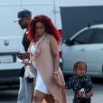 Blac Chyna et son fils King Cairo à Woodland Hills, Los Angeles,le 15 juin 2016.