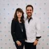 Christophe Michalak et sa femme Delphine Mc Carty lors du goûter caritatif au profit de l'association l'Etoile de Martin dans le salon Haute Couture de l'hôtel Plaza Athénée à Paris, le 21 novembre 2015.