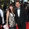 Christophe Michalak et sa femme Delphine McCarty lors de la Montée des marches du film "The Little Prince" (Le Petit Prince) lors du 68 ème Festival International du Film de Cannes, à Cannes le 22 mai 2015.