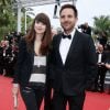 Christophe Michalak et sa femme Delphine McCarty à la Montée des marches du film "Macbeth" lors du 68 ème Festival International du Film de Cannes, à Cannes le 23 mai 2015.