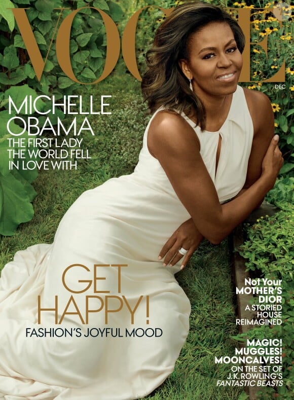 Michelle Obama en couverture de l'édition américaine du magazine "Vogue", édition de décembre 2016