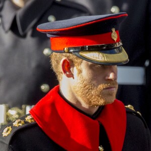 Le prince Harry lors des commémorations du Dimanche du Souvenir à Londres le 13 novembre 2016.