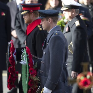 Le prince Harry lors des commémorations du Dimanche du Souvenir à Londres le 13 novembre 2016.