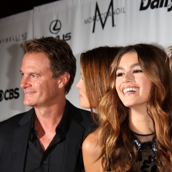 Cindy Crawford avec son mari Rande Gerber et leurs enfants Kaia et Presley à la soirée "The Daily Front Row's Fourth Annual Fashion Media Awards" à New York, le 8 septembre 2016. © Sonia Moskowitz-Globe Photos via Zuma Press/Bestimage08/09/2016 - New York