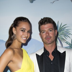 Robin Thicke et sa compagne April Love Geary - Soirée de Grisogono à l'hôtel Eden Roc au Cap d'Antibes lors du 68ème Festival International du film de Cannes. Le 19 mai 2015