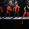 Jordan Knight, Jonathan Knight, Danny Wood, Joey McIntyre, Donnie Wahlberg - Les New Kids On The Block en concert à Vancouver au Canada le 5 mai 2015
