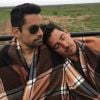 Jonathan Knight et son fiancé, en Afrique. Novembre 2016.