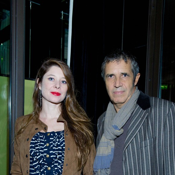 Exclusif - Julien Clerc et sa femme Hélène Gremillon - Avant-première du film "Les Garcons et Guillaume, à table !" de Guillaume Gallienne à Paris. Le 4 octobre 2013.