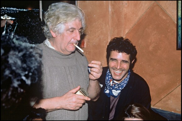 Julien Clerc et Etienne Roda-Gil à Paris en 1992.