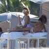 Larsa Pippen et sa fille Sophia profitent d'un après-midi ensoleillé à Miami Beach. Le 14 novembre 2016.