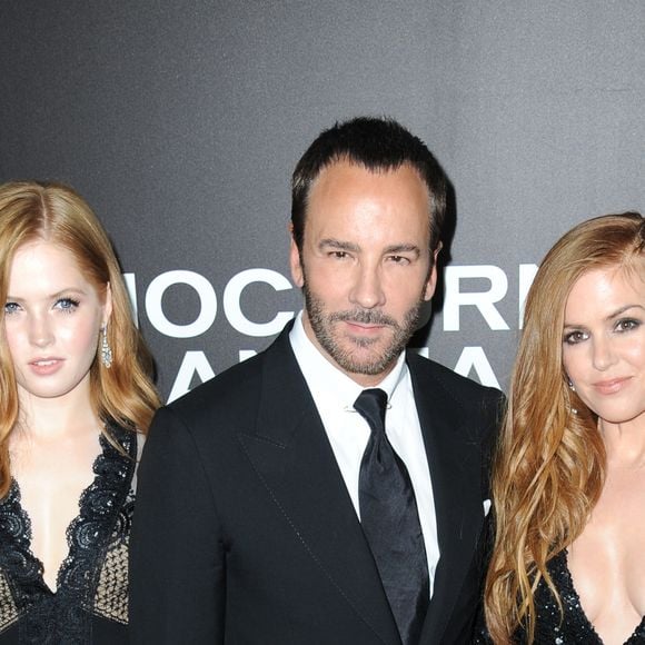 Ellie Bamber, Tom Ford et Isla Fisher à la projection du film "Nocturnal Animals" au théâtre The Paris à New York, le 17 novembre 2016.