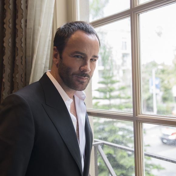 Tom Ford en conférence de presse pour le film "Nocturnal Animals" au Four Seasons Hotel à Beverly Hills, le 28 octobre 2016.