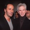 Tom Ford et son compagnon Richard Buckley à Paris. Mars 2001. © Nicolas Khayat/ABACA