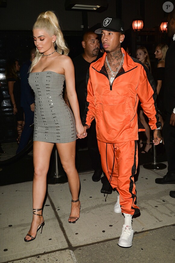 Kylie Jenner et Tyga quittent le Provocateur Nightclub à New York le 8 septembre 2016.