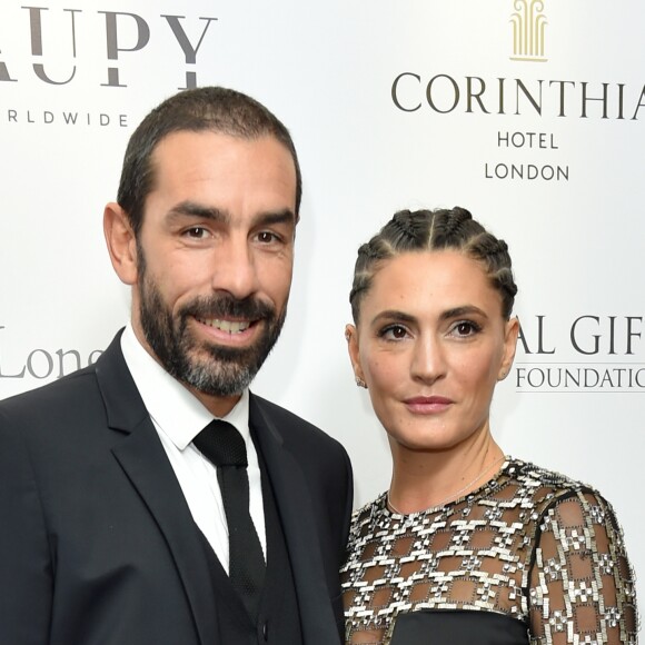 Robert Pirès et Jessica Pirès au Global Gift Gala organisé à Londres le 19 novembre 2016.