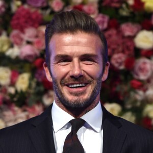 David Beckham lors d'une nouvelle édition du Global Gift Gala à l'hôtel Corinthia à Londres, le 19 novembre 2016.