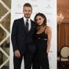 David Beckham et Victoria Beckham lors d'une nouvelle édition du Global Gift Gala à l'hôtel Corinthia à Londres, le 19 novembre 2016.