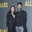 WaRTeK et sa petite amie Ophélie Duvillard - Avant-première du film "Alliés" au cinéma UGC Normandie à Paris, le 20 novembre 2016. © Denis Guignebourg/Bestimage