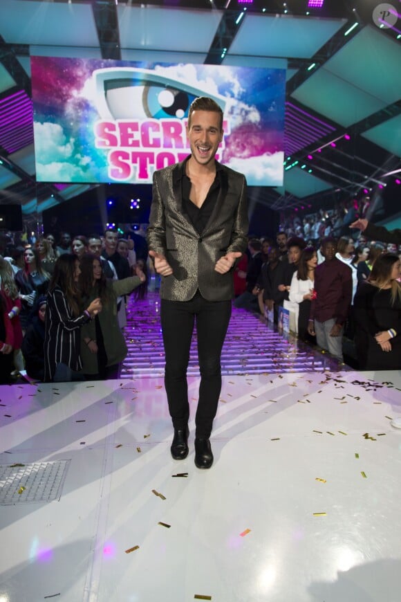 Julien, gagnant de "Secret Story 10" lors de la finale du 17 novembre 2016 sur NT1.