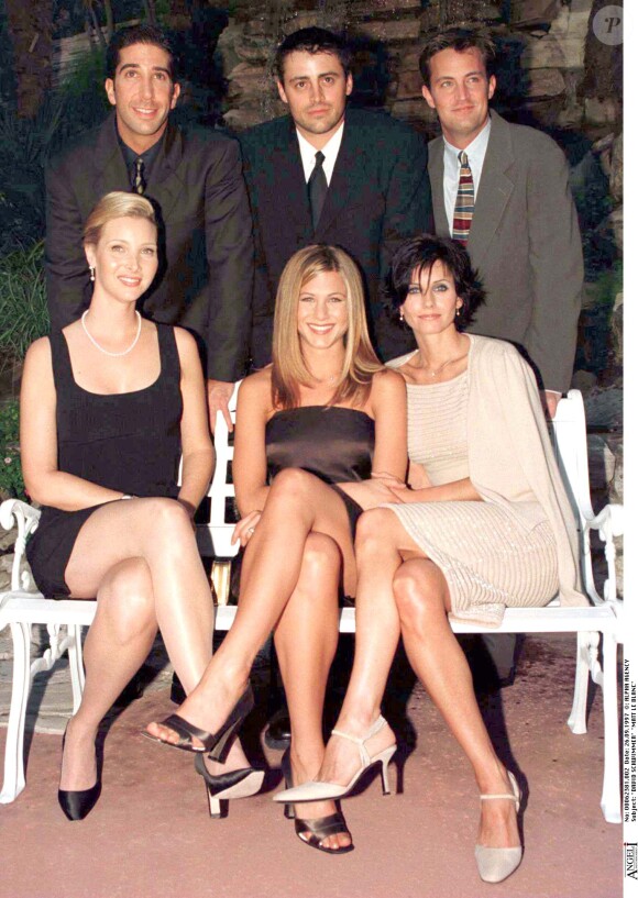 David Schwimmer, Matt Le Blanc, Matthew Perry, Lisa Kudrow, Jennifer Aniston et Courteney Cox au Beverly Hills Hotel Hilton le 26 septembre 1997  