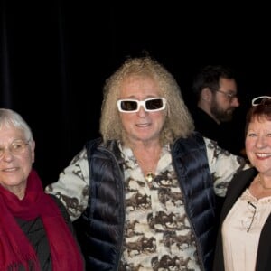 Michel Polnareff et Denise Troisvallet - Inauguration du centre culturel Michel Polnareff à Fontenay-Trésigny le 25 novembre 2016 Michel Polnareff a vécu dans ce village en 1987 et 1988 dans le bar de Mr et Mme Troisvallet.