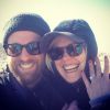 Alison Pill et Joshua Leonard annonçent leurs fiançailles sur Instagram, le 3 janvier 2015.