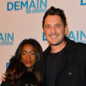 Vincent Cerutti et sa compagne Hapsatou Sy - Avant première du film "Demain tout commence" au Grand Rex à Paris le 28 novembre 2016. © Coadic Guirec/Bestimage