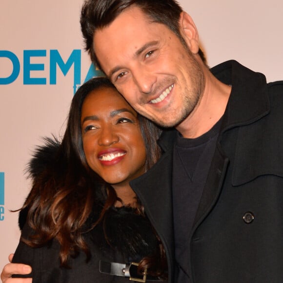 Vincent Cerutti et sa compagne Hapsatou Sy - Avant première du film "Demain tout commence" au Grand Rex à Paris le 28 novembre 2016. © Coadic Guirec/Bestimage