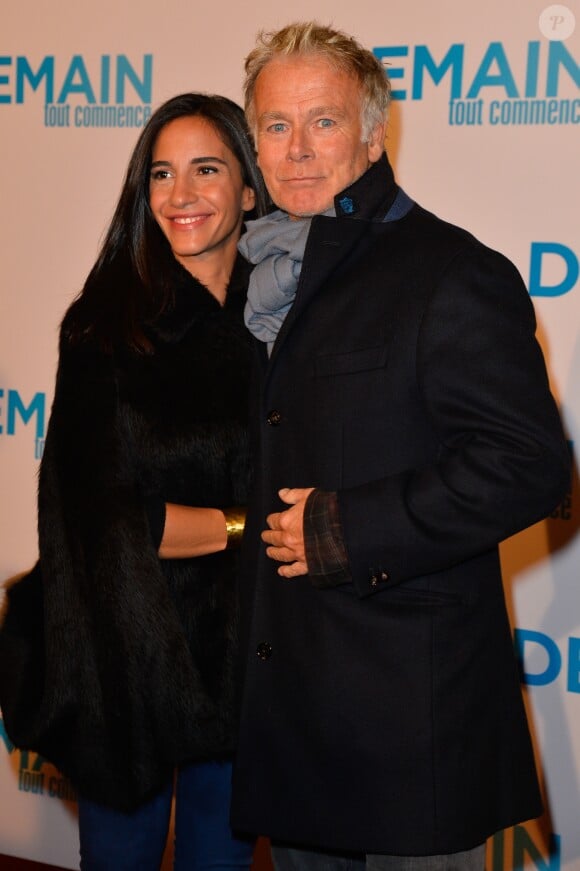 Franck Dubosc et sa femme Danièle - Avant première du film "Demain tout commence" au Grand Rex à Paris le 28 novembre 2016. © Coadic Guirec/Bestimage