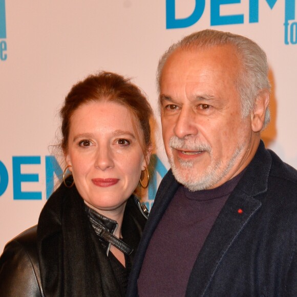 Francis Perrin et sa femme Gersende - Avant première du film "Demain tout commence" au Grand Rex à Paris le 28 novembre 2016. © Coadic Guirec/Bestimage