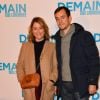 Daniela Lumbroso et un ami - Avant première du film "Demain tout commence" au Grand Rex à Paris le 28 novembre 2016. © Coadic Guirec/Bestimage