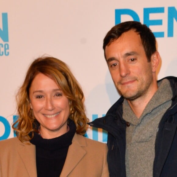 Daniela Lumbroso et un ami - Avant première du film "Demain tout commence" au Grand Rex à Paris le 28 novembre 2016. © Coadic Guirec/Bestimage