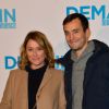 Daniela Lumbroso et un ami - Avant première du film "Demain tout commence" au Grand Rex à Paris le 28 novembre 2016. © Coadic Guirec/Bestimage