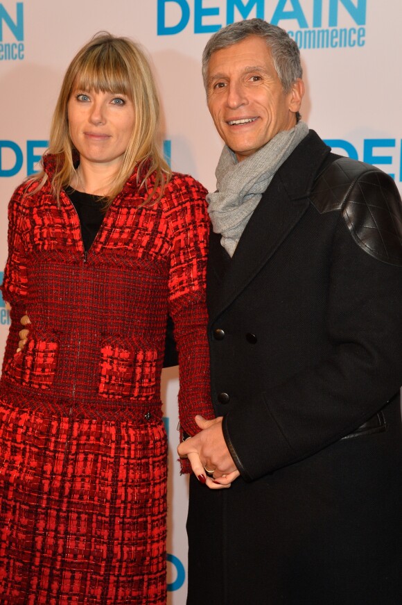 Nagui et sa femme Mélanie Page - Avant première du film "Demain tout commence" au Grand Rex à Paris le 28 novembre 2016. © Coadic Guirec/Bestimage